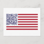 National Anthem QR Code Postkarte (Vorderseite)