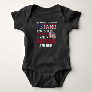 National Anthem - USA Flag Design Baby Strampler