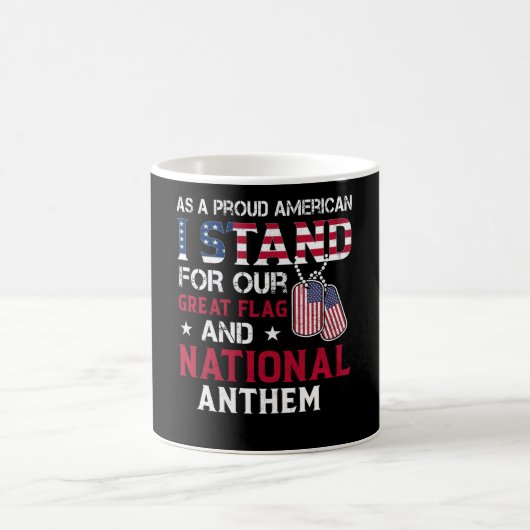 National Anthem - USA Flag Design Kaffeetasse (Mittel)