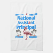 national Assistent princeipal flamingo  Geschirrtuch (Vertikal)