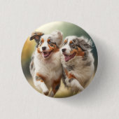National Australian Shepherd Day, Aussie Dog Button (Vorderseite)