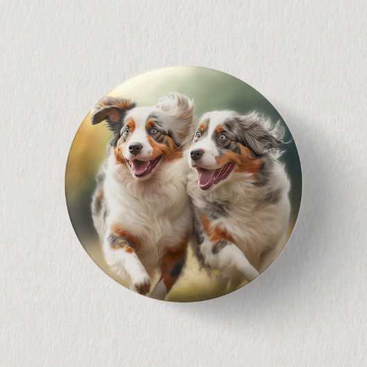 National Australian Shepherd Day, Aussie Dog Button (Vorderseite)