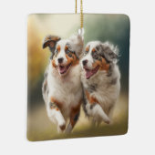 National Australian Shepherd Day, Aussie Dog Keramikornament (Rechts)