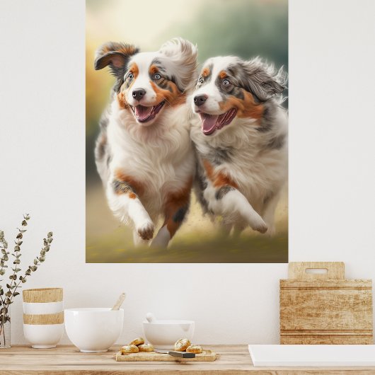 National Australian Shepherd Day, Aussie Dog Poster (Küche)