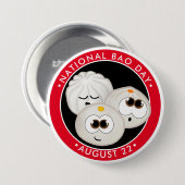 National Bao Day, niedliche Kawaii-Knödel Button (Vorne & Hinten)