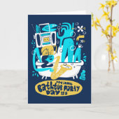 National Bathtub Party Day December 15 Karte (Gelbe Blume)