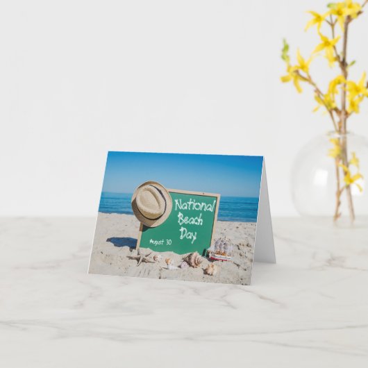 National Beach Day Karte (Gelbe Blume)