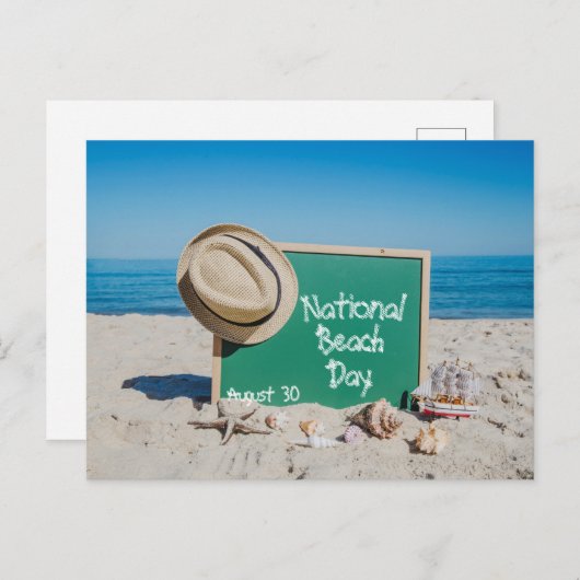 National Beach Day Postkarte (Vorne/Hinten)