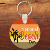 National Beach Day Schlüsselanhänger (Vorderseite)