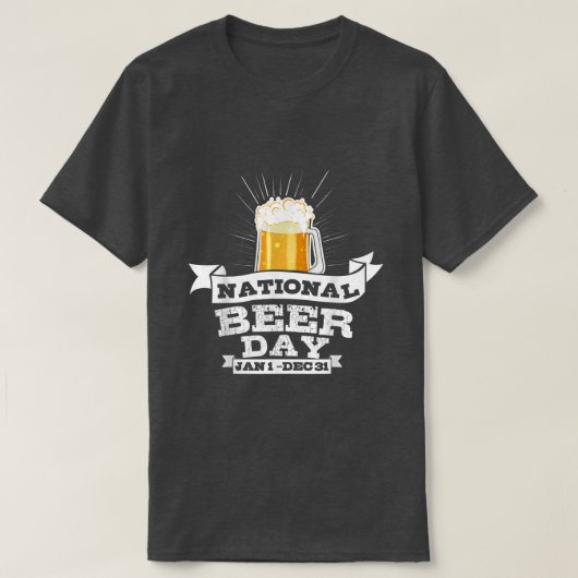 National Beer Day Funny Beer T for Craft Beer Lov T-Shirt (Design vorne)