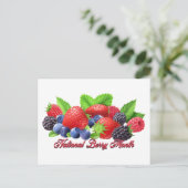 National Berry Month Postkarte (Stehend Vorderseite)