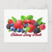 National Berry Month Postkarte (Vorderseite)