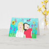 National Best Friends Day August 15. Karte (Gelbe Blume)