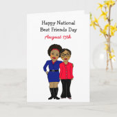 National Best Friends Day August 15. Karte (Gelbe Blume)