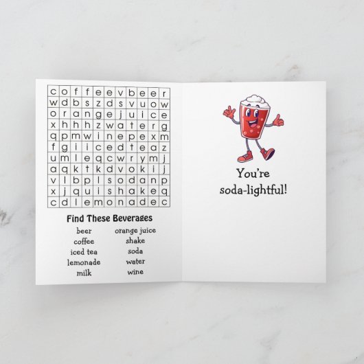 National Beverage with Caffeine Day | Nov 19th Karte (Innenseite)