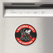 National Bird of Manitoba Funny Mosquito 3" magnet (In Situ (Geschirrspüler))