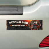 National Bird of Manitoba Funny Mosquito Bumper Autoaufkleber (Auf Auto)