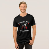 National Bird of Manitoba Funny Winnipeg Mosquito  Tri-Blend Shirt (Vorderseite voll)