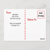 National Black Cow Day Food Holidays Postkarte (Rückseite)