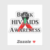 National Black HIV/AIDS Awareness Day Aufkleber (Blatt)