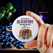 National Blueberry Pancakes Day 28. Januar Button