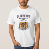 National Blueberry Pancakes Day 28. Januar T-Shirt (Vorderseite)