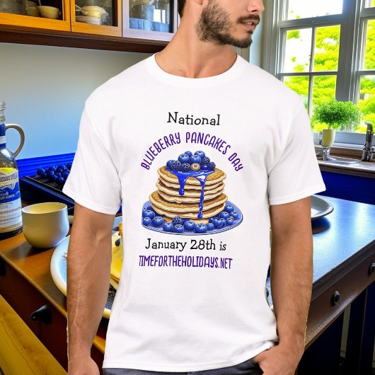 National Blueberry Pancakes Day 28. Januar T-Shirt