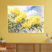 National Blume Australia Golden Wattle | Leinwanddruck (Insitu (Wohnzimmer))