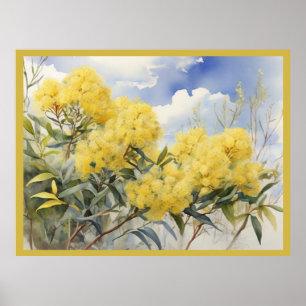 National Blume Australia Golden Wattle Poster