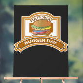 National Burger Day Sign Acrylschild (Neutral)