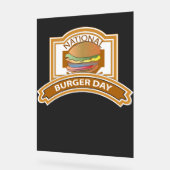 National Burger Day Sign Acrylschild (Winkel)