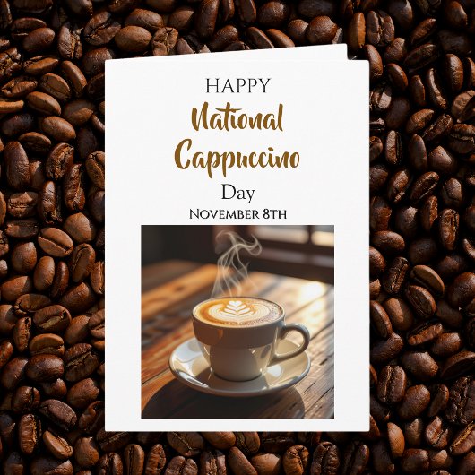 National Cappuccino Day | November 8th Karte