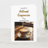 National Cappuccino Day | November 8th Karte (Vorderseite)