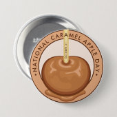 National Caramel Apple Day Button (Vorne & Hinten)