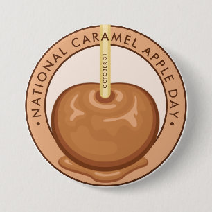 National Caramel Apple Day Button