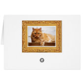 National Cat Day, Cat Portrait Gallery Card (Rückseite Horizontal)