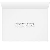 National Cat Day, Cat Portrait Gallery Card (Innenansicht Horizontal (Unten))