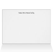 National Cat Day, Cat Portrait Gallery Card (Innenansicht Horizontal (Oben))