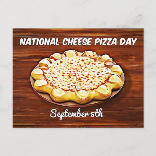 National Chee Pizza Day Food Holidays Postkarte (Vorderseite)