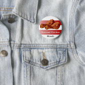 National Chicken Month, gebratenes Huhn Button (Beispiel)