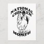 National Chicken Month Postkarte (Vorderseite)
