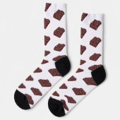 National Chocolate Day Socken (Linkes Detail)
