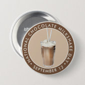 National Chocolate Milkshake Day Button (Vorne & Hinten)