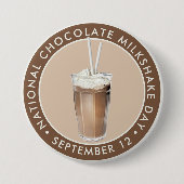 National Chocolate Milkshake Day Button (Vorderseite)