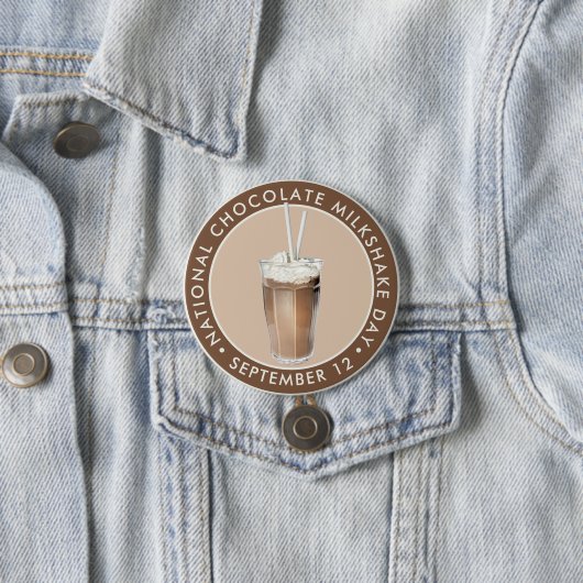 National Chocolate Milkshake Day Button (Beispiel)