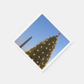 National Christmas Tree und Washington Monument Serviette (Ecke)
