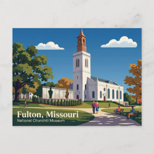 National Churchill Museum USA -> National Churchi Postkarte