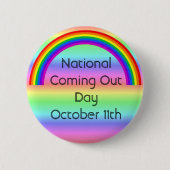 National Coming Out Day 11. Oktober Button (Vorderseite)