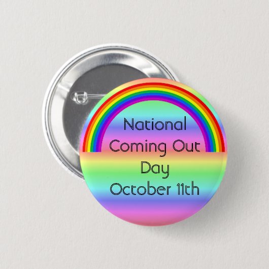 National Coming Out Day 11. Oktober Button (Vorne & Hinten)