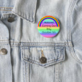National Coming Out Day 11. Oktober Button (Beispiel)